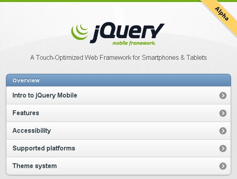 jQuery Mobile: layout a griglia e test sull'evento tap