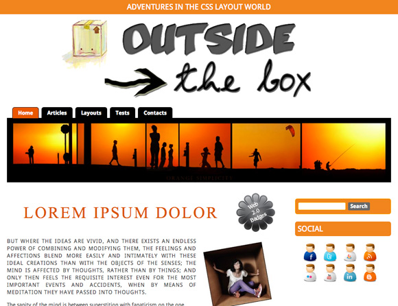 Outside The Box: template CSS