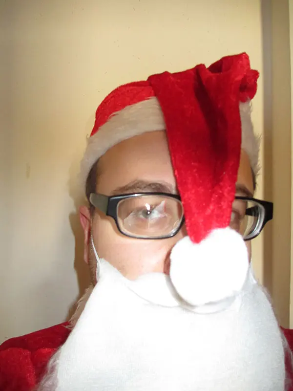 Gabriele Romanato in versione Babbo Natale